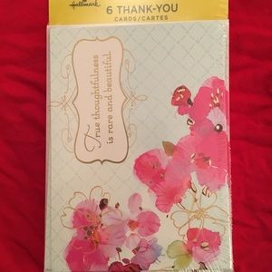 Pack of 6 thank you cards